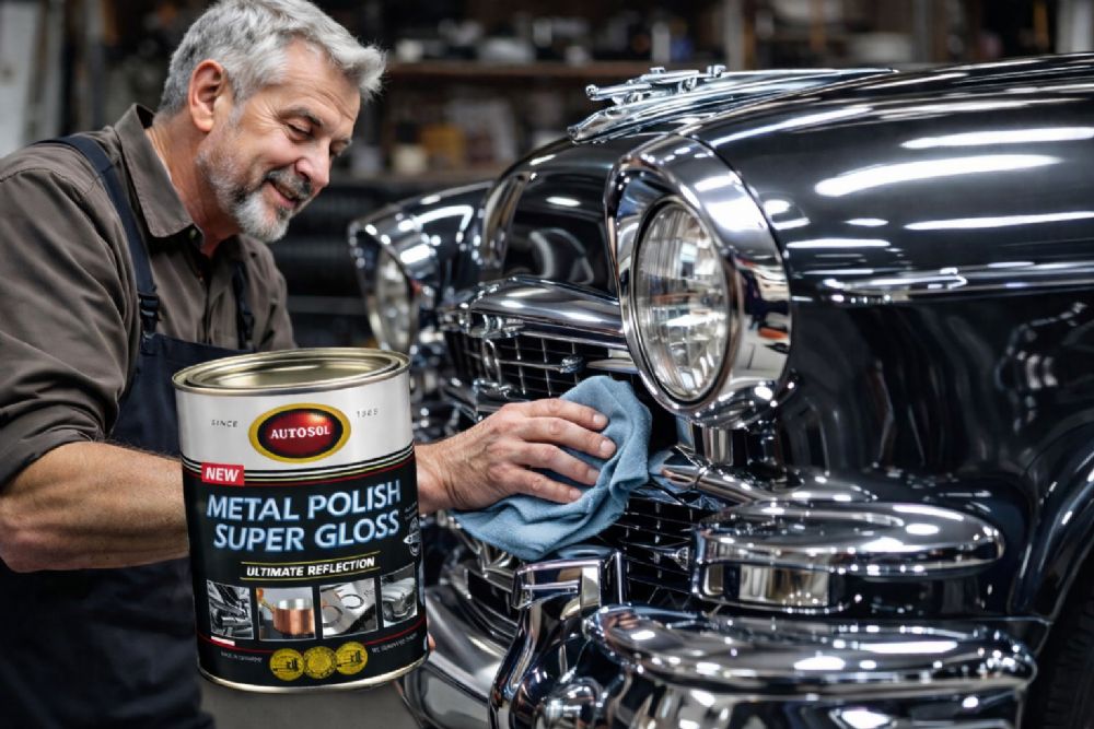 Autosol Metal Parlatma Süper Gloss Ultimate Reflection Üst Düzey Parlaklık ve Yüzey Koruma